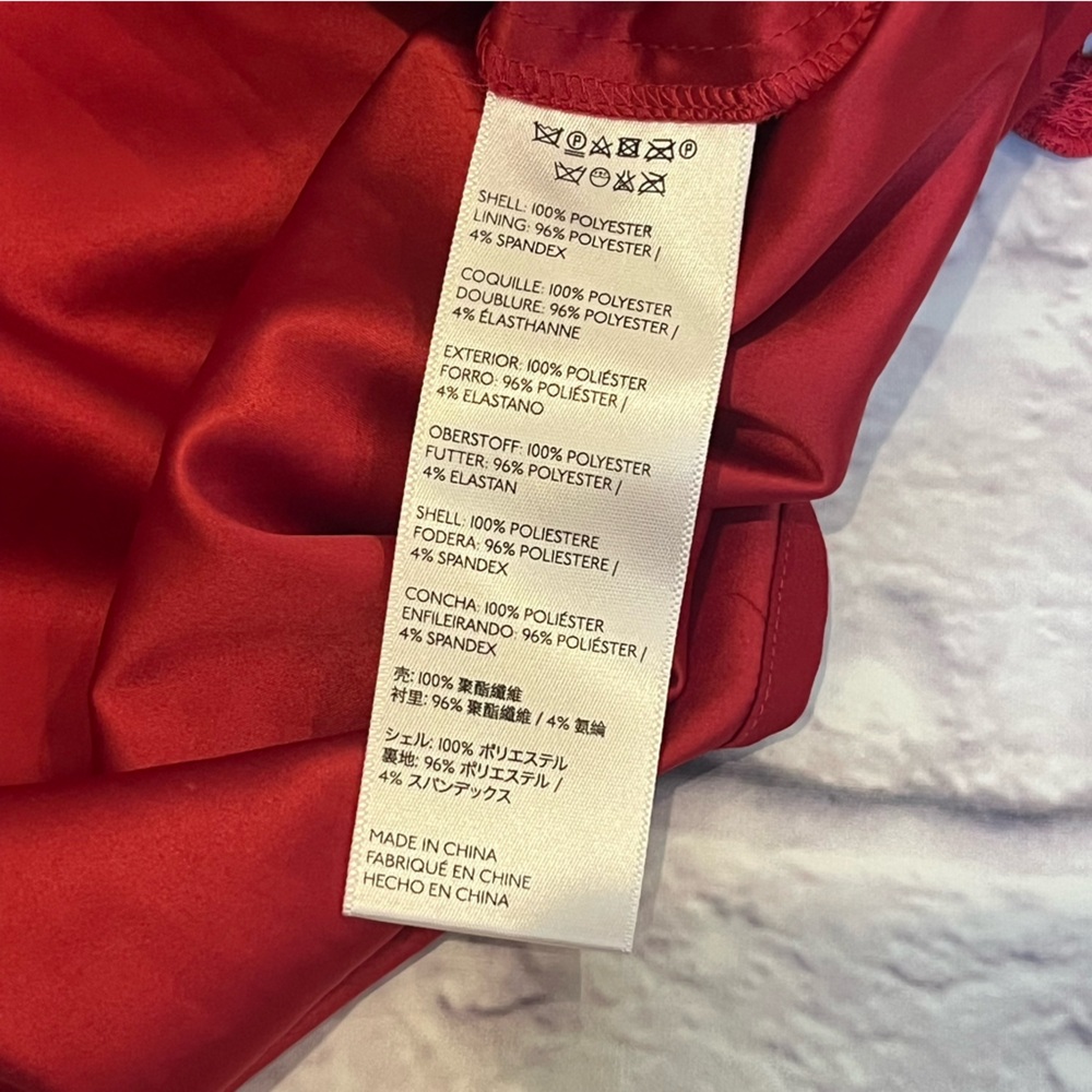Maeve Anthropologie Red Lace Summer Moon Dress Womens  Strappy babydoll 12 - Picture 6 of 6